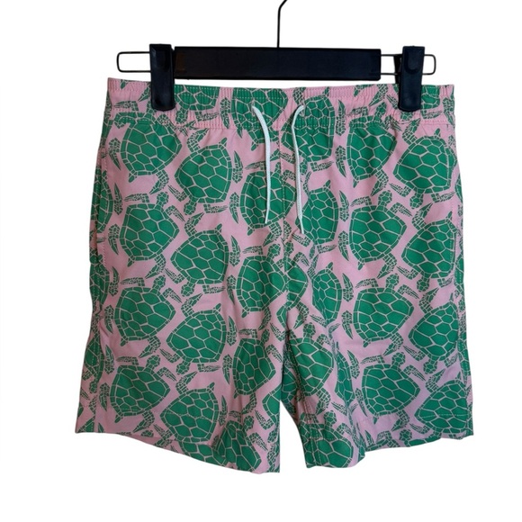 Crewcuts Boy’s Turtle Patterned Swim Trunks - Picture 1 of 4